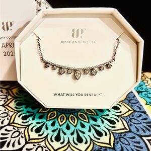 Bomb Party Necklace April 2025 NK51813 Let's Layer It Up Diamond CZ on Hematite